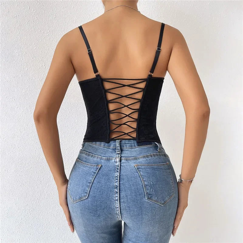 Sexy Lace Corset Tops