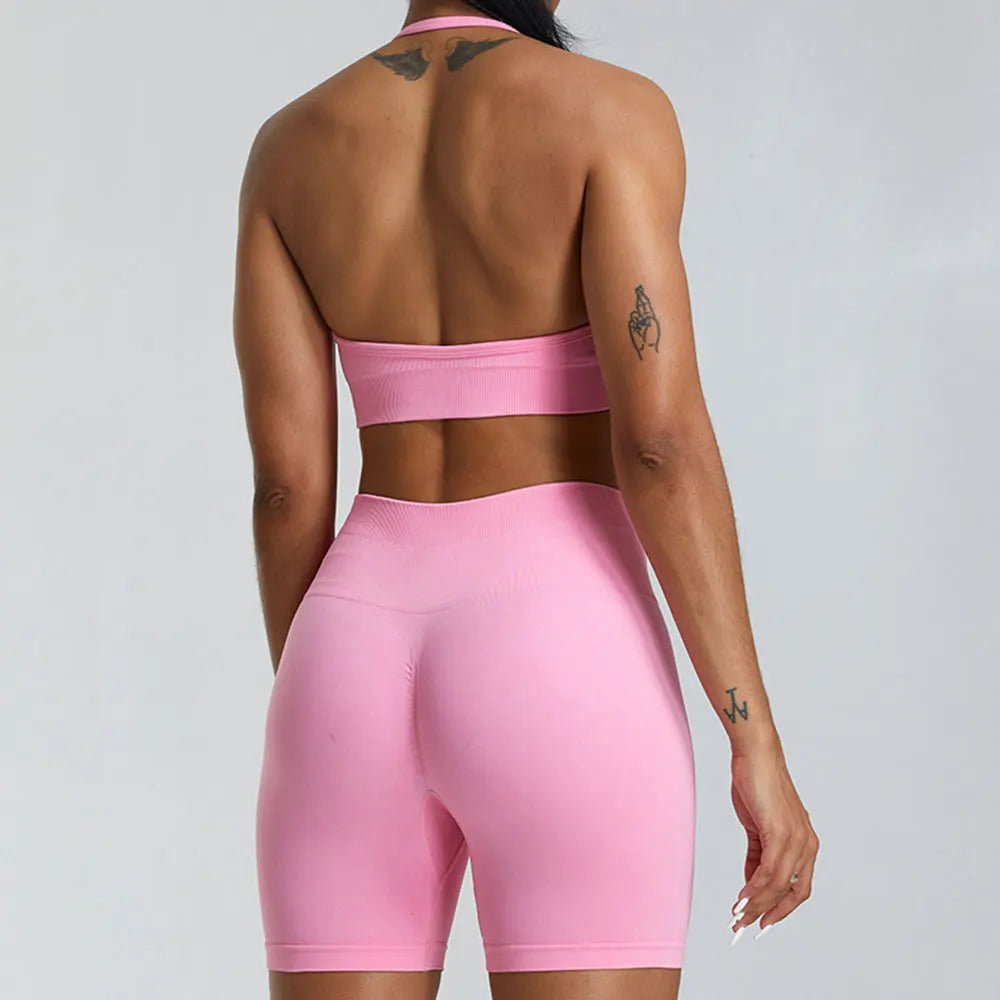 2PCS Seamless High Waist Yoga Set